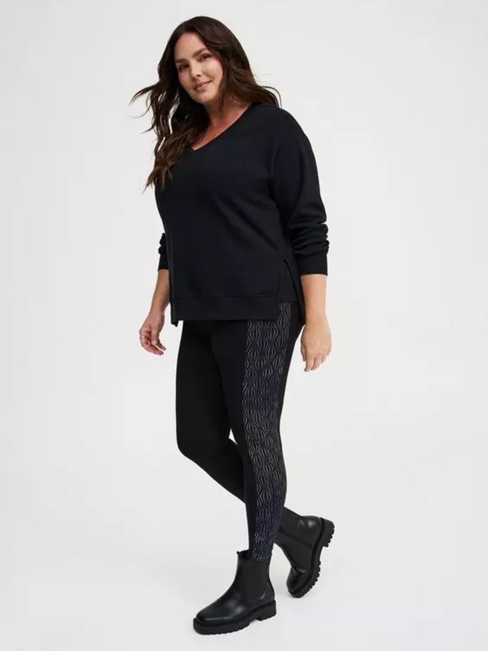 Torrid Side Dew Drop Black Leggings - NWT